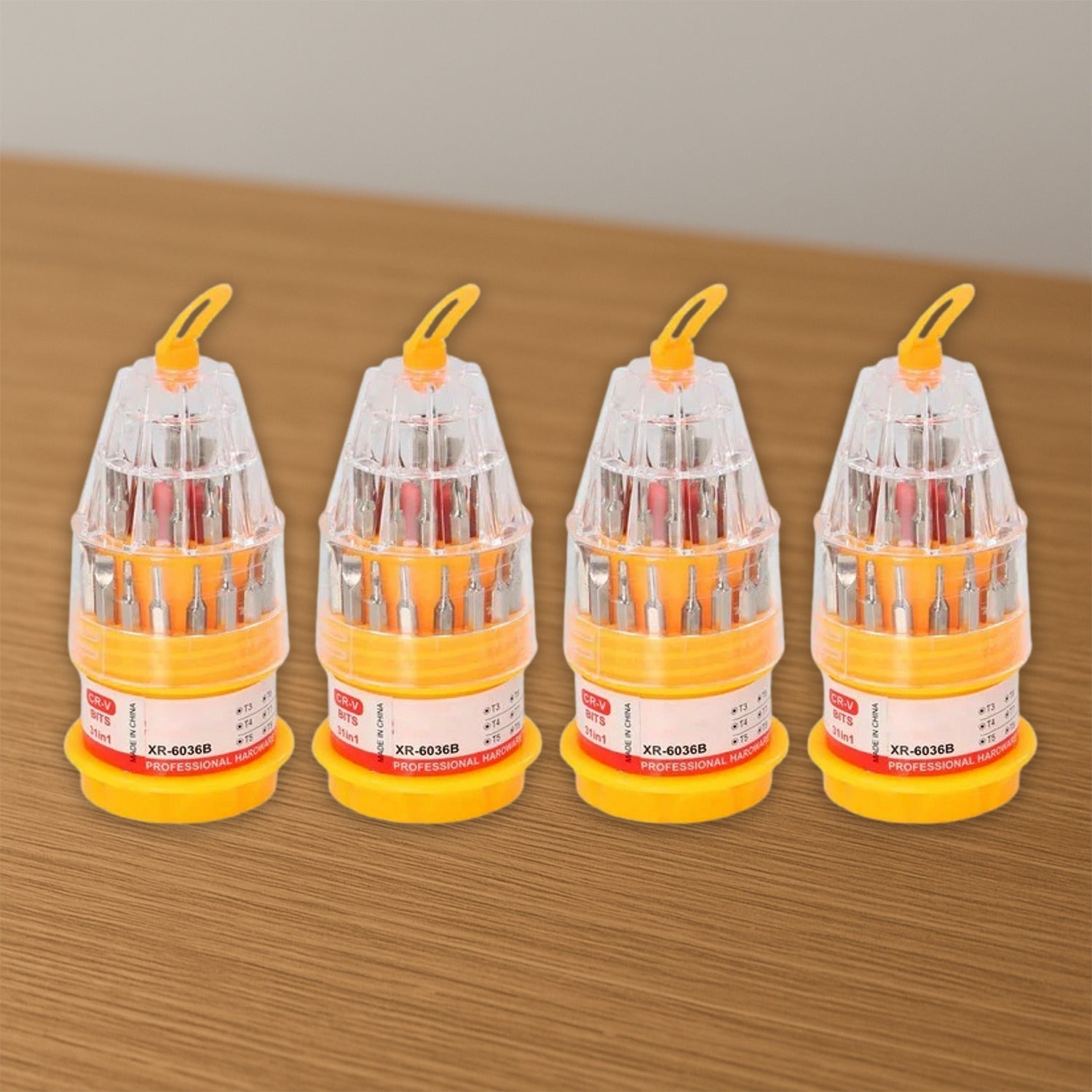 (SET OF 4PC) SCREWDRIVER SET, STEEL 31 IN 1 WITH 30 SCREWDRIVER BITS, PROFESSIONAL MAGNETIC DRIVER SET, B Grade (SET OF 4PC) SCREWDRIVER SET, STEEL 31 IN 1 WITH 30 SCREWDRIVER BITS, PROFESSIONAL MAGNETIC DRIVER SET, B Grade